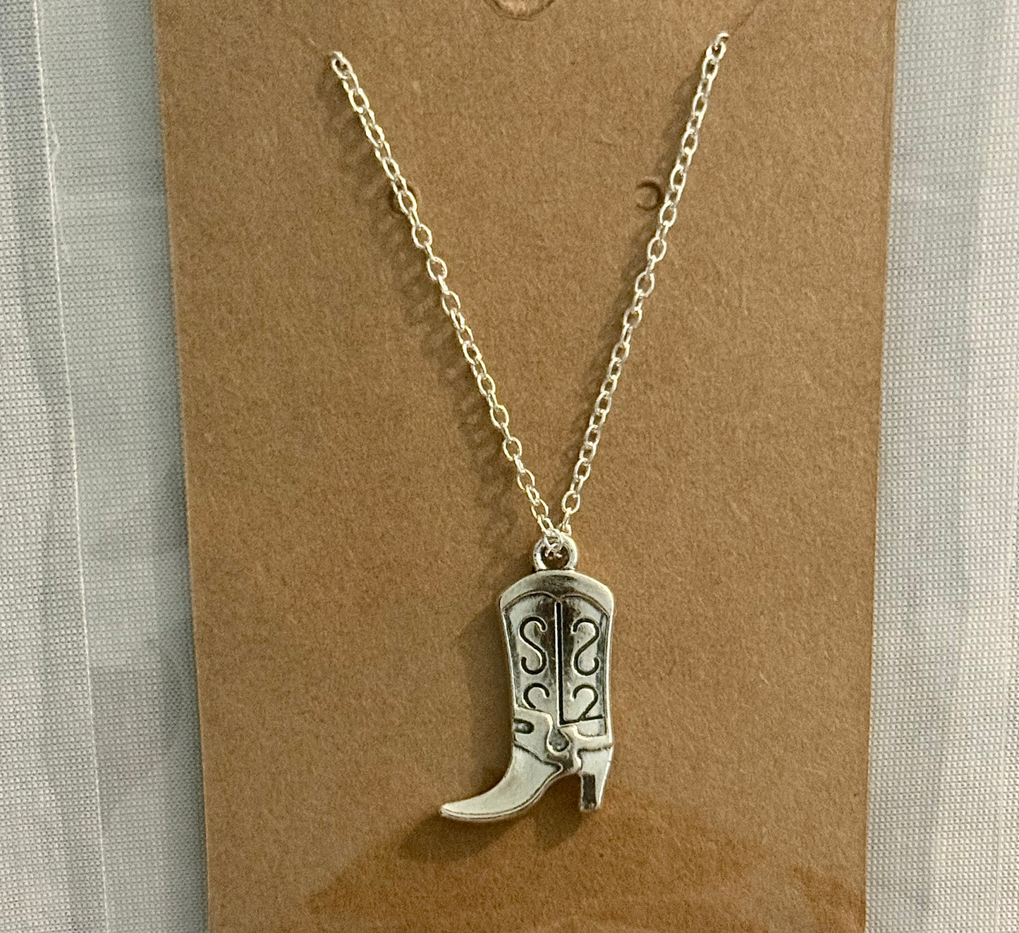 cowboy boot necklace