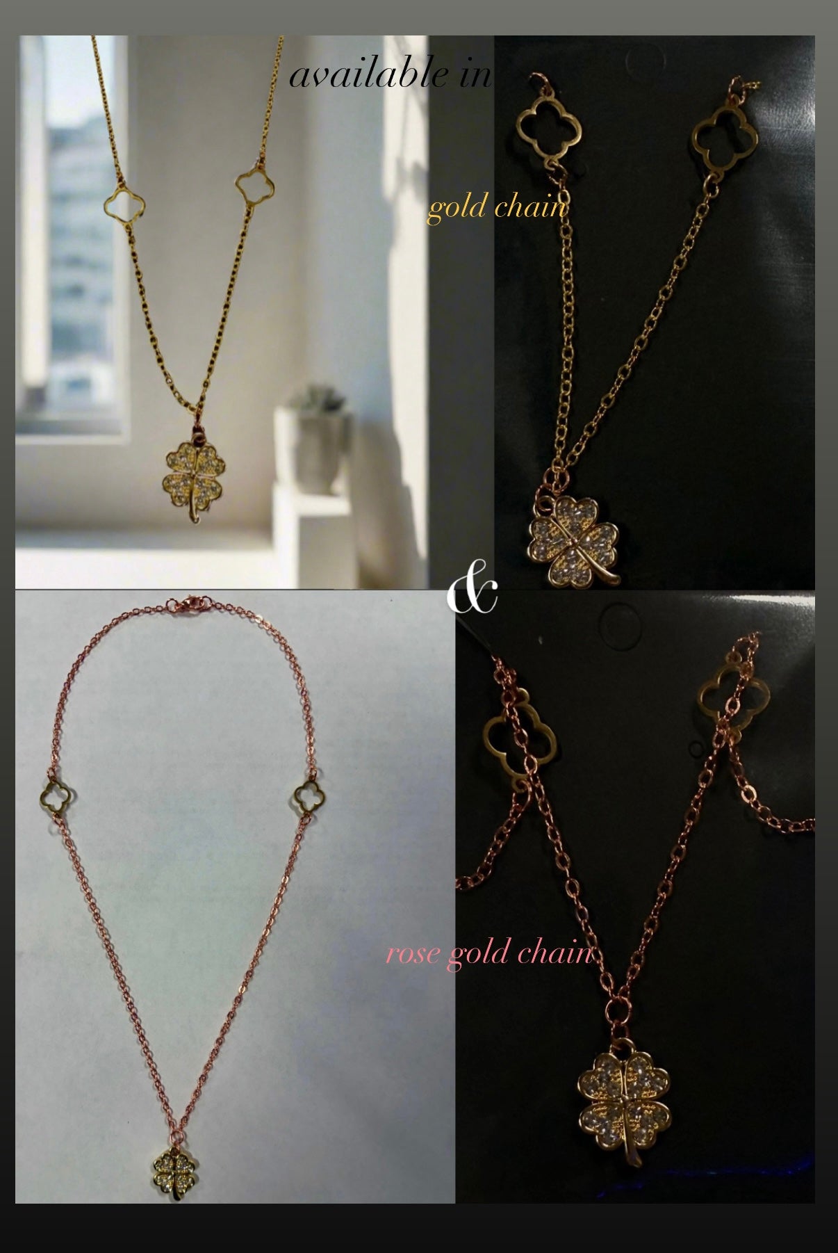 clover necklaces