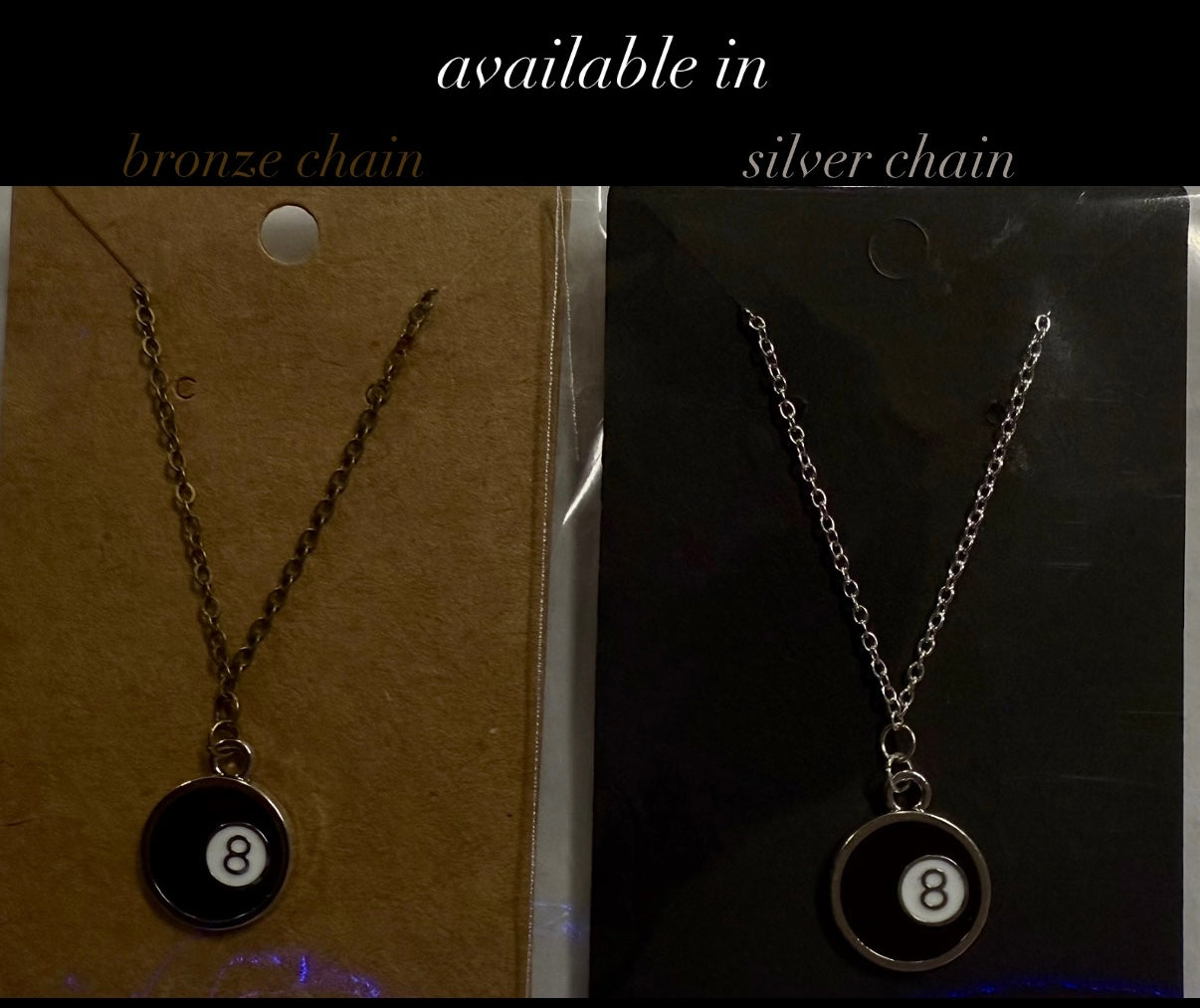 8 ball necklaces