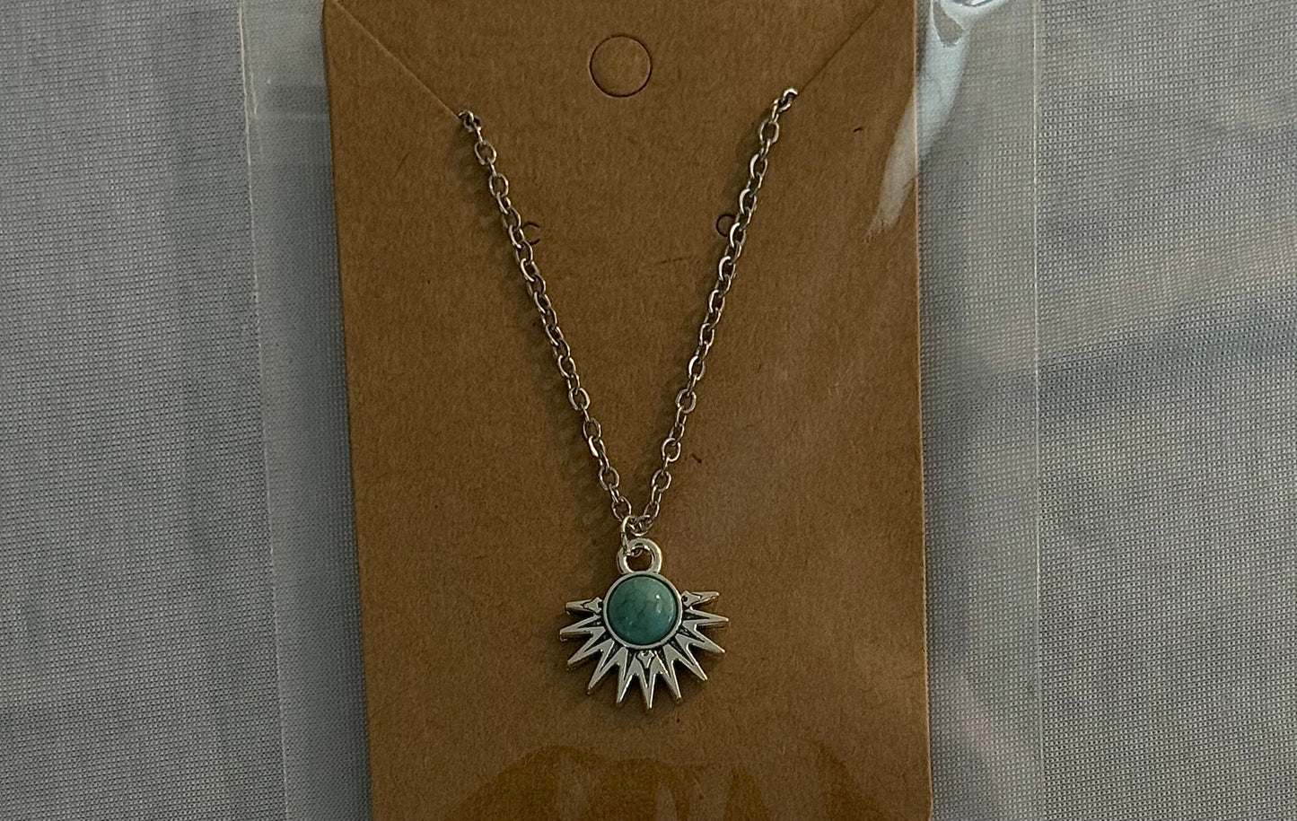 turquoise sun necklace