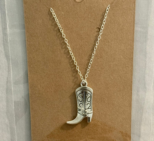 cowboy boot necklace