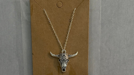 silver cattle necklace