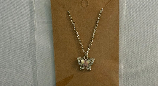 opal butterfly pendant