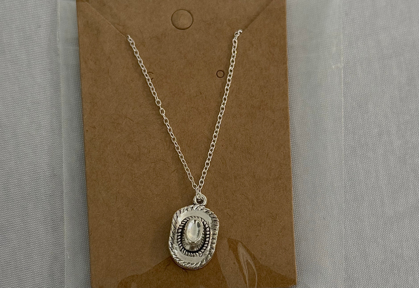 cowboy hat necklace