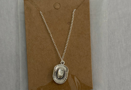 cowboy hat necklace